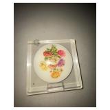 Vintage Vanity Trinket Group Rochas Bottle Heart Box Floral Compact