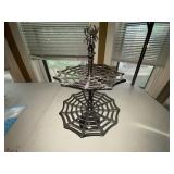 Halloween Decor Assortment Spiderweb Stand Witch Figure Wreath Lot