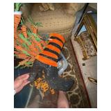 Halloween Decor Assortment Spiderweb Stand Witch Figure Wreath Lot