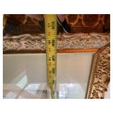 Antique Framed French Fashion Plate Print Leroy Imp Paris 17x22