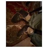 Large Handmade Folk Art Bearded Man Cloth Doll Figure Rustic Decor