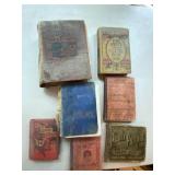 Collection of 7 Antique Decorative Hardcover Books Tom Swift & Primers