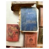 Collection of 7 Antique Decorative Hardcover Books Tom Swift & Primers