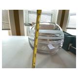 Kate Spade Glass Bowl & 6 Waterford Crystal Star Bottle Stoppers