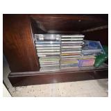 Media Cabinet - including Toshiba 4-Head VHS VCR Video Cassette Recorder w/ Remote Untested
