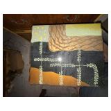 Painted Jewelry Armoire Cabinet w Mirror & Side Doors Klimt Style