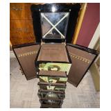 Painted Jewelry Armoire Cabinet w Mirror & Side Doors Klimt Style