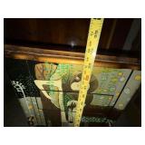Painted Jewelry Armoire Cabinet w Mirror & Side Doors Klimt Style
