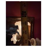Figural Table Lamp 4 Light Frosted Glass Shades 36in Classical Lady