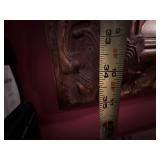 Large Ornate Framed Wall Mirror Bronze Gold Tone 52x35 Good