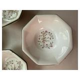 Vista Alegre Ribbon Blue Plates & Johnson Bros Bowls 11 Pc Lot
