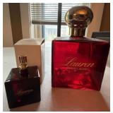 Ralph Lauren Lauren Perfume Bottle Pair Large Factice + Spray Read