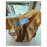 Wood Curtain Rings & Finial Lot Brown Drapery Hardware 2.5 In Rings