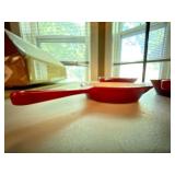 Cook Pro Enameled Cast Iron Skillet Set Red 3 Pc 6 8 10 Inch