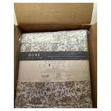Home Reflections 1200TC Full Sheet Set Grey Vine Cotton Blend New