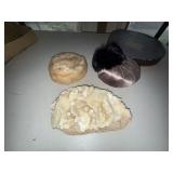 Vintage Women's Hats 3pc w Wormser Box Hattie Carnegie Fur Sequin