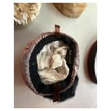 Vintage Women's Hats 3pc w Wormser Box Hattie Carnegie Fur Sequin