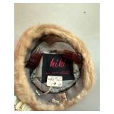 Vintage Women's Hats 3pc w Wormser Box Hattie Carnegie Fur Sequin