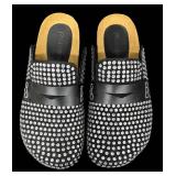 DB - JW Anderson Crystal-Embellished Suede Loafers - Size 37