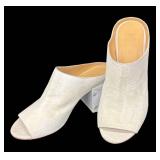 DB - Maison Margiela Painted Leather Mules - Metallic Beige - Size 37