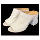 DB - Maison Margiela Painted Leather Mules - Metallic Beige - Size 37