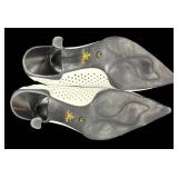 DB - Prada Perforated White Leather Pumps - Size 37 1/2