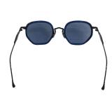 DB - Sabyasachi x Morgenthal Fredericks Prescription Sunglasses - Blue Frame, Mirrored Lenses