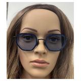 DB - Sabyasachi x Morgenthal Fredericks Prescription Sunglasses - Blue Frame, Mirrored Lenses