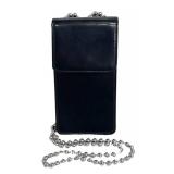 DB - Maison Margiela Leather Handbag with Silver Ball-Chain Strap