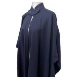 KH - Burberrys Navy Wool Cloak with Two-Button Neck Strap