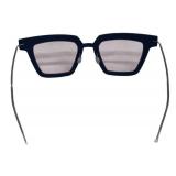 DB - Lindberg Blue Square-Frame Eyeglass Frames