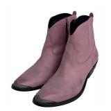DB - Golden Goose Pink Leather Ankle Boots - Size 37 1/2