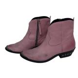 DB - Golden Goose Pink Leather Ankle Boots - Size 37 1/2