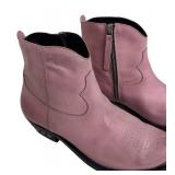 DB - Golden Goose Pink Leather Ankle Boots - Size 37 1/2