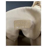 PRADA Milano High-Top Sneakers - Beige Canvas & Tan Leather, EU 39 1/2