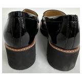 Naturalizer Women's Black Patent Leather Kiltie Tassel Platform Loafers