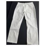 AGOLDE Riley White Denim Jeans - 98% Cotton, 2% Elastane - Made in Turkey