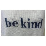 Wooden Ships Be Kind Knit Sweater - White, 50% Cotton 40% Acrylic - Bali Made