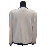 Castleberry Women's Cream & Navy Jacket Size 14