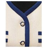 Castleberry Women's Cream & Navy Jacket Size 14