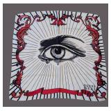 Silviya Neri Have an Eye on You Silk Scarf 25.5' Square