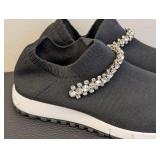 Jimmy Choo Verona Crystal Strap Sneakers Size 37