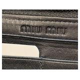 Miu Miu Black Pony Hair Wallet