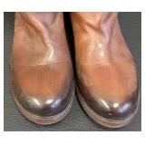 Vic Matie Brown Leather Boots Women's Size 7.5