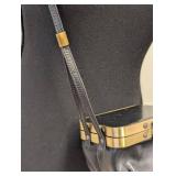 Dries Van Noten Black Leather Crossbody Purse