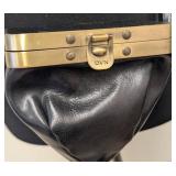 Dries Van Noten Black Leather Crossbody Purse