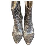 Ororo Woven Leather Western Boots Size 7