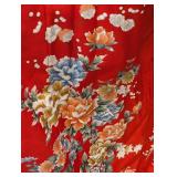 Vintage Silk Kimono Floral Robe