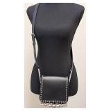 Isabel Marant Calibar Black Leather Messenger Bag