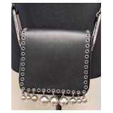 Isabel Marant Calibar Black Leather Messenger Bag